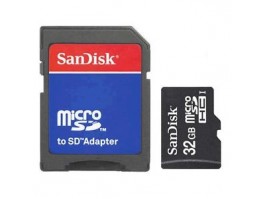 Sandisk 32GB MicroSD Card & SD Adapter