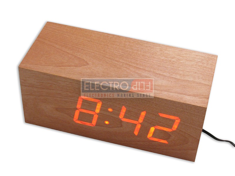 Wooden Digital Clock Device