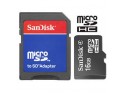 Sandisk 16GB MicroSD Card & SD Adapter