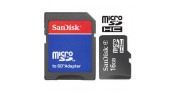 Sandisk 16GB MicroSD Card & SD Adapter